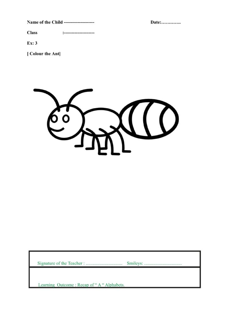 Recap - Letter "A" [Ant] www.preschoolers.tipsgurus.com - Fun Preschool